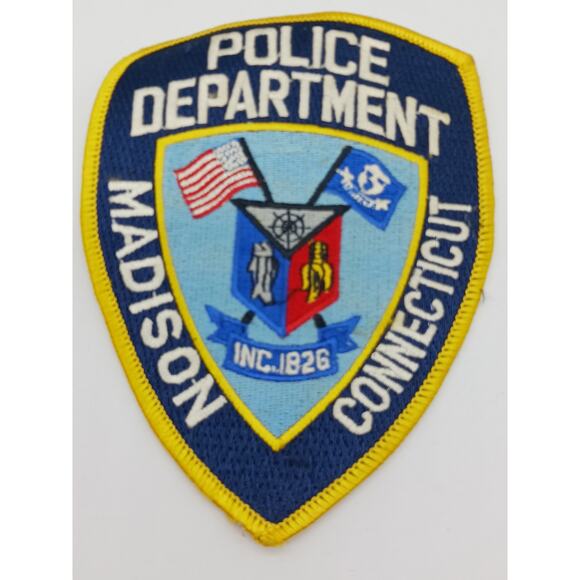 Madison Connecticut Police Department Patch Shield Flags - Picture 4 of 5